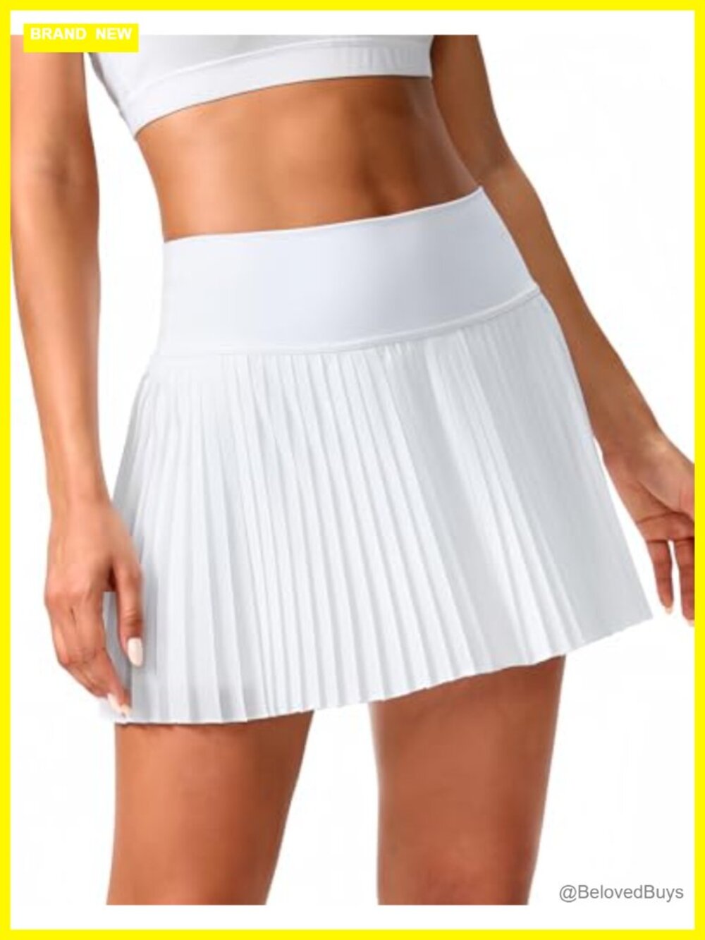 Pleated Tennis Skort with Pockets High Waisted Athletic Golf Skirt